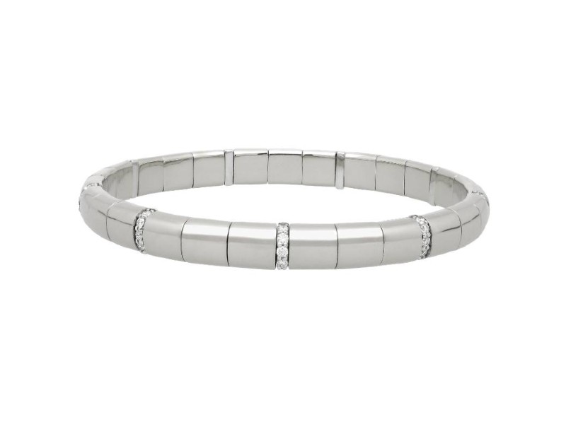 BRACCIALE PURA  ORO BIANCO E DIAMANTI ROBERTO DEMEGLIO PU4OB3DB